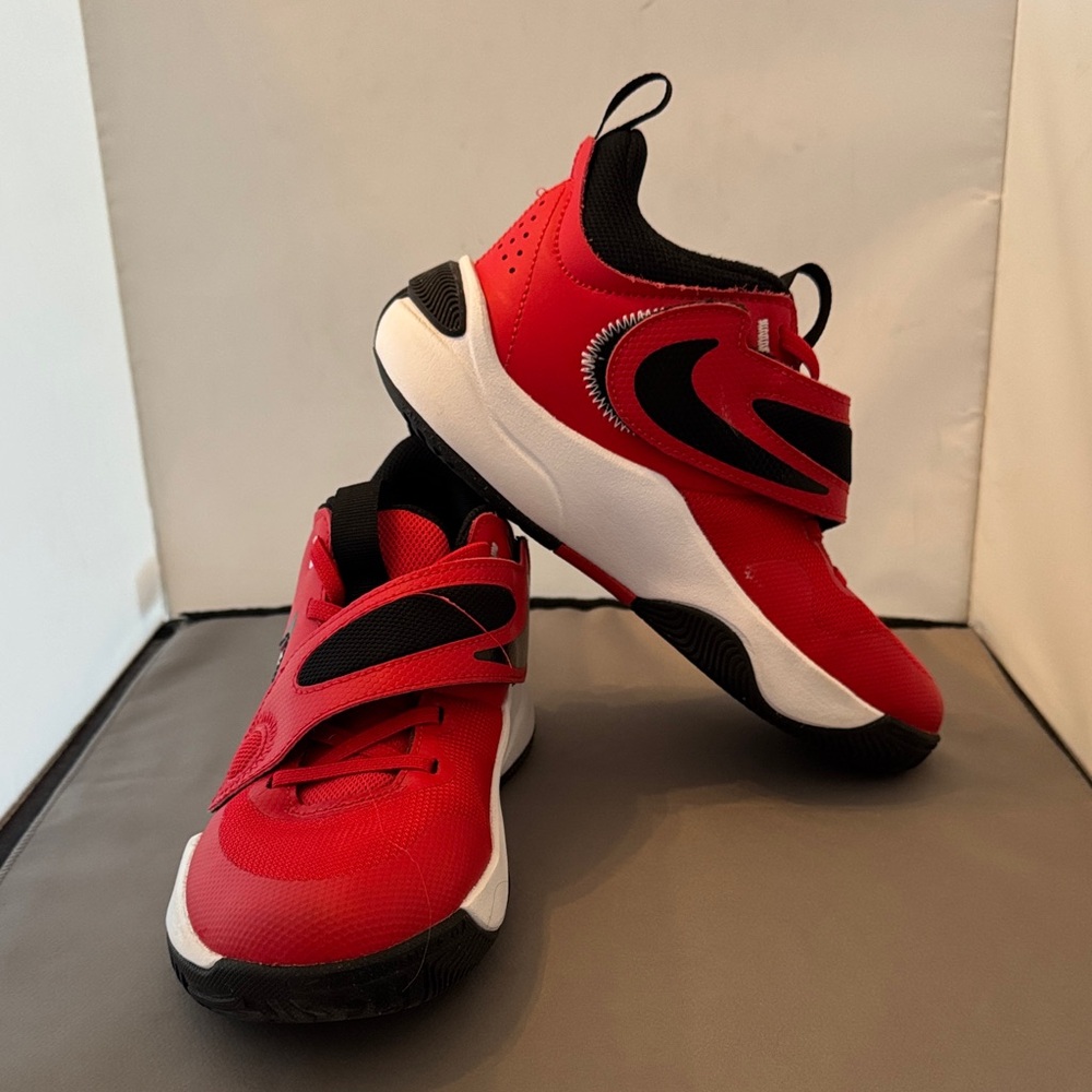 Nike Kids Red and Black Athletic Shoes